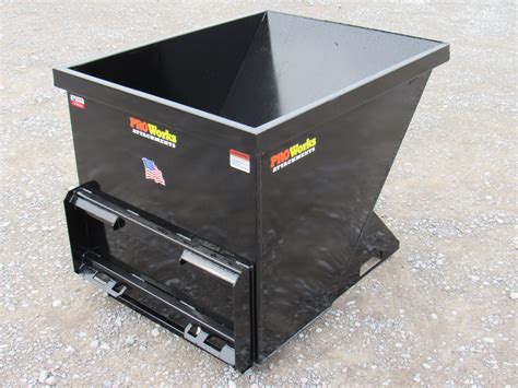 dump hopper for skid steer|trash hopper for skid steer.